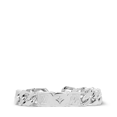 Браслет-цепочка с монограммой Louis Vuitton, серебряный 22194927