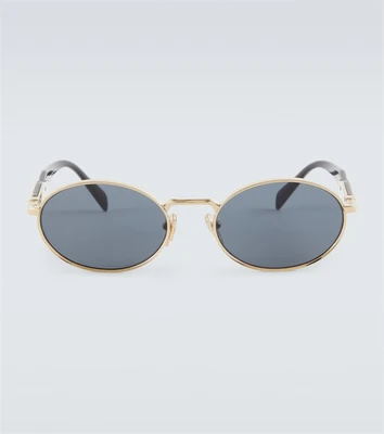 Овальные солнцезащитные очки Logo Prada 25630046