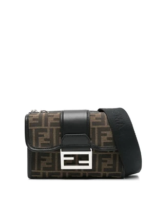 Сумка через плечо Double Baguette FENDI, коричневый 26597457
