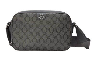 GUCCI Сумка-мессенджер Ophidia из холста с кожаной окантовкой 27945429
