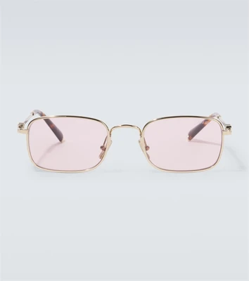 Прямоугольные солнцезащитные очки Miu Miu, Gold Pink 25623275