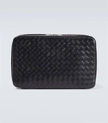 Маленький упаковочный кубик intrecciato Bottega Veneta, черный 5935654