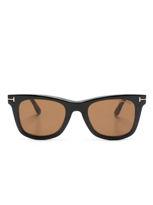TOM FORD Eyewear очки-клипоны в квадратной оправе, черный 15666421