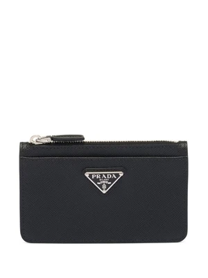 Prada картхолдер из сафьяновой кожи, черный 15676994