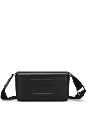 Мини-сумка на плечо с тисненым логотипом DOLCE & GABBANA, черный 25864048