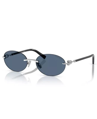 Мужские и женские солнцезащитные очки TF3104D Tiffany & Co., серебро 17548697