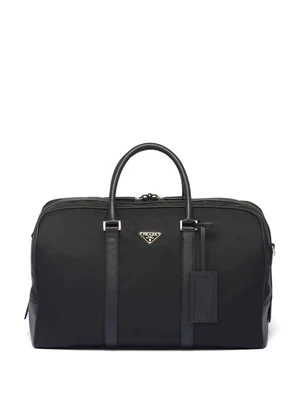 Дорожная сумка с нашивкой-логотипом Prada, черный 25849459