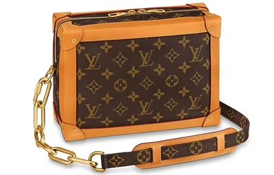 Сумка LOUIS VUITTON с монограммой золотистого оттенка коричневый 27974671