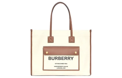 Сумка Burberry из канваса с кожаной отделкой 27895394