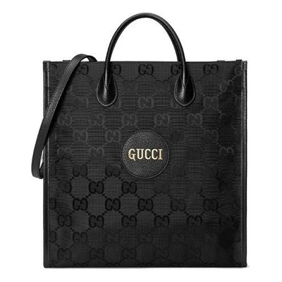 Сумка off the grid otg environmental friendly series logo leather logo nylon large capacity handbag black Gucci, черный 21074287