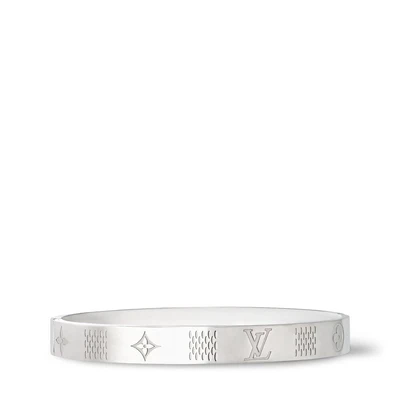 Браслет Damier Staples Louis Vuitton, серебряный 22194336
