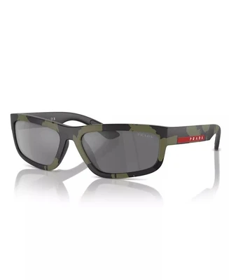 Мужские солнцезащитные очки, PS 05ZS PRADA LINEA ROSSA, черный 17571445