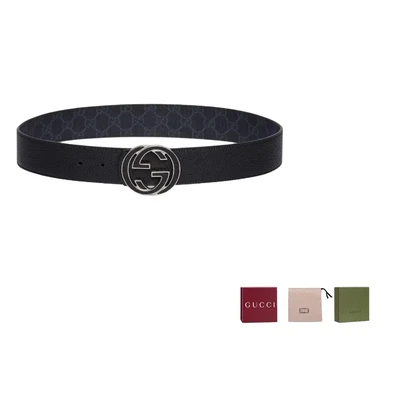 GUCCI Реверсивный ремень со стыковочной пряжкой G, Black 27945803