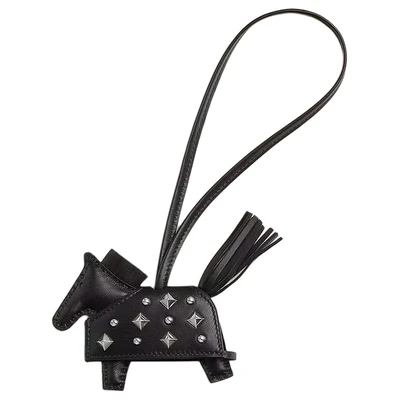 HERMES Сумка унисекс из ягненка и телячьей кожи Rodeo Milo, Black 27949541