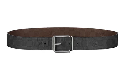 Мужской ремень Louis Vuitton, коричневый/черный 10437325