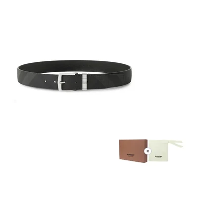 Ремень Burberry Leather мужской, черный 14022877