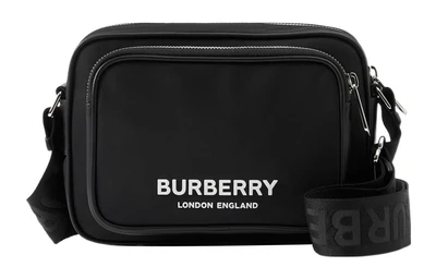 Burberry Сумка через плечо из нейлона с логотипом черная 27896223