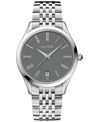 Мужские часы Swiss Classic R на стальном браслете, 41 мм Balmain 25232791