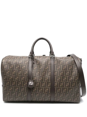 FENDI большая дорожная сумка с логотипом FF, коричневый 15662144