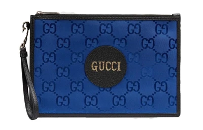 Сумка-клатч унисекс из переработанного нейлона с кожаными деталями Gucci 27945398