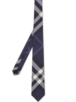 Burberry классический галстук в клетку, синий 15824236