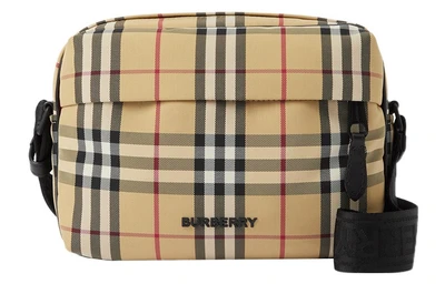 Burberry Парусиновая сумка архивная бежевая 27896372