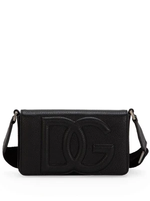 Dolce & Gabbana сумка-мессенджер с тисненым логотипом, черный 15684024