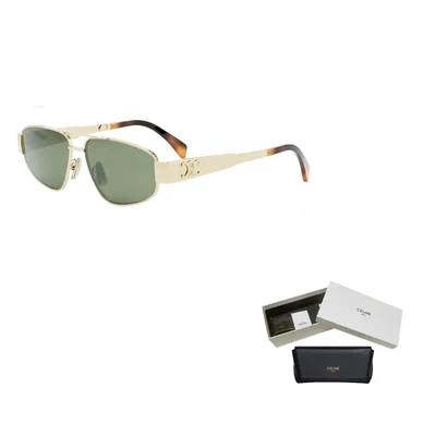 CELINE Авиаторские солнцезащитные очки Aviator Frame, Gold 27905835
