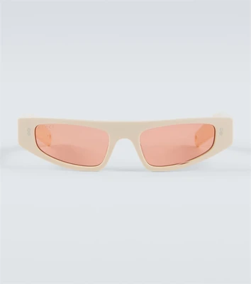 Прямоугольные солнцезащитные очки Gucci, белый 5938810