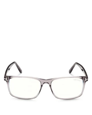 Квадратные очки с синим светом, 55 мм Tom Ford, цвет Gray 6794133