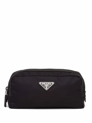 Prada несессер с логотипом, черный 15685014