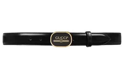 Ремень кожаный Gucci мужской, черный 13925676