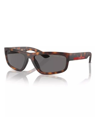 Мужские поляризованные солнцезащитные очки, PS 05ZS PRADA LINEA ROSSA, черный 17571422