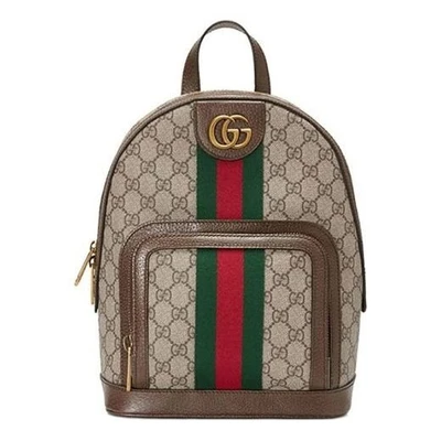 Сумка ophidia gg supreme monogram small backpack 'beige' Gucci, бежевый 21180274