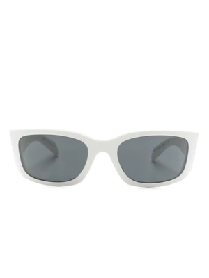 Prada Eyewear солнцезащитные очки с логотипом, белый 15670853