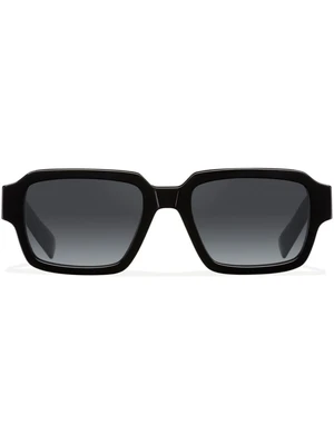 Prada Eyewear солнцезащитные очки в прямоугольной оправе с логотипом, черный 10035840