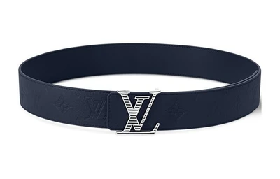 Мужской ремень Louis Vuitton, темно-синий 10443805