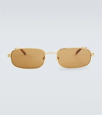 Прямоугольные солнцезащитные очки Gucci, золото 5937972