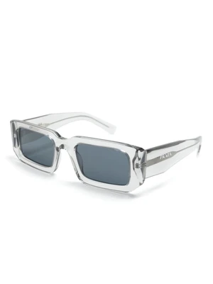 Prada Eyewear солнцезащитные очки Symbole в прямоугольной оправе, серый 15669808