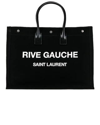 Сумка-тоут Saint Laurent Noe Large, цвет Black & White 6081313
