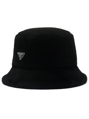 Prada панама с логотипом, черный 15686265