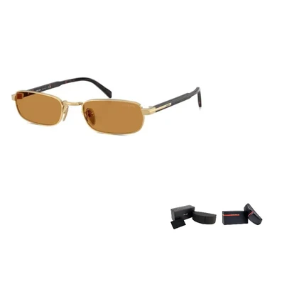 PRADA Прямоугольные солнцезащитные очки в оправе, Black 28008225