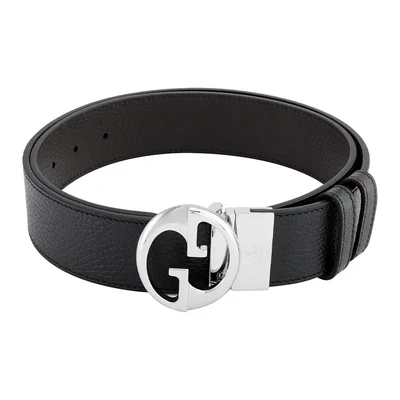 GUCCI Мужской кожаный ремень, Black Brown 27945290