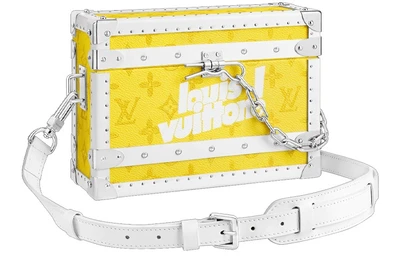 LOUIS VUITTON Желтая кожаная сумка-кроссбод 27972649