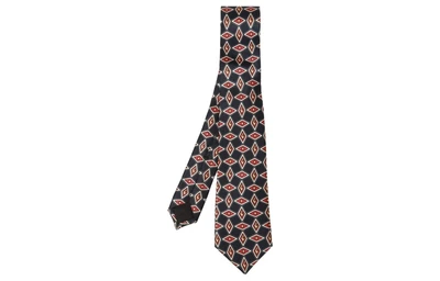Галстук мужской Gucci, черный / красный 13982294