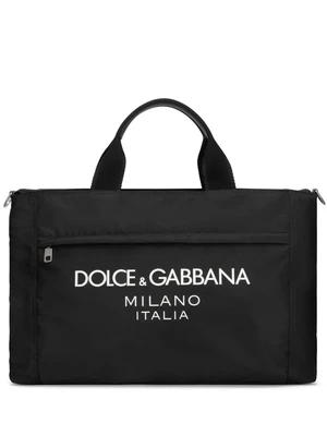 Дорожная сумка с логотипом DOLCE & GABBANA, черный 25850126