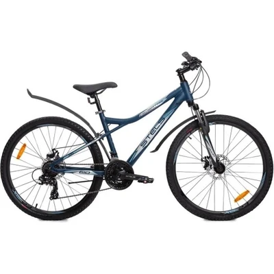 Горный велосипед 26" Stels Navigator 610 MD V050 (рама 14) (ALU рама) Темный/синий 2024 (М) 4801410