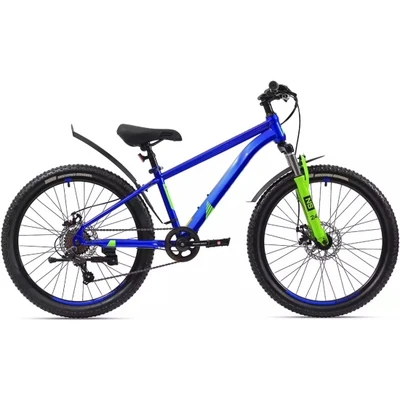Подростковый велосипед Rush Hour 24" NX 405 DISC ST синий , рама 13" (7 скоростей) 4145165