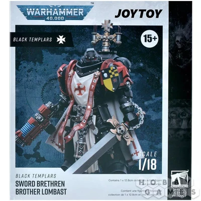 Фигурка JoyToy. Warhammer 40,000: Black Templars Sword Brethren Brother Lombast 100121