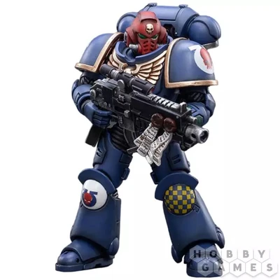 Фигурка JoyToy. Warhammer 40,000. Ultramarines Intercessors. Sergeant Castor 100171